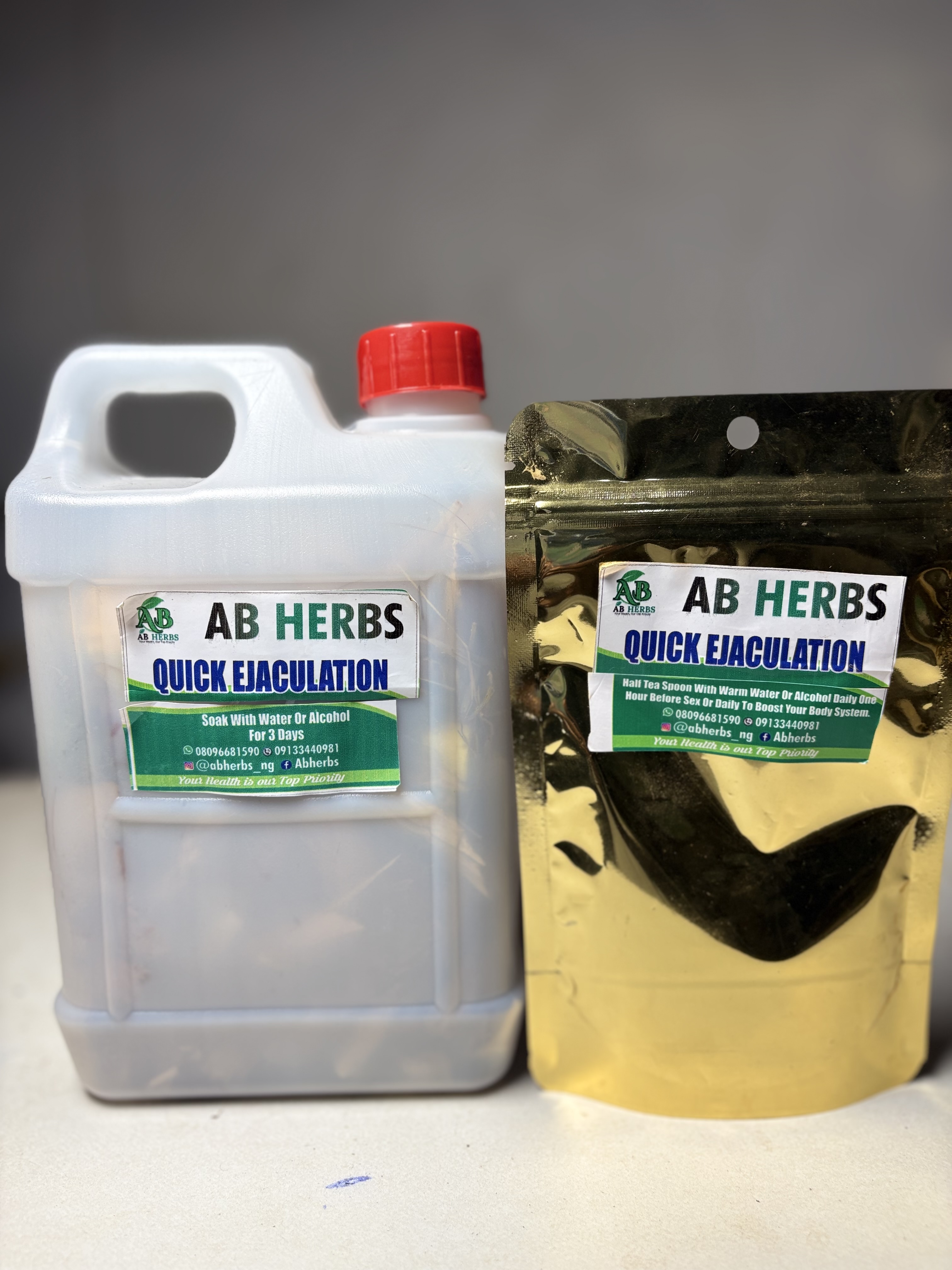 Quick ejaculation kit