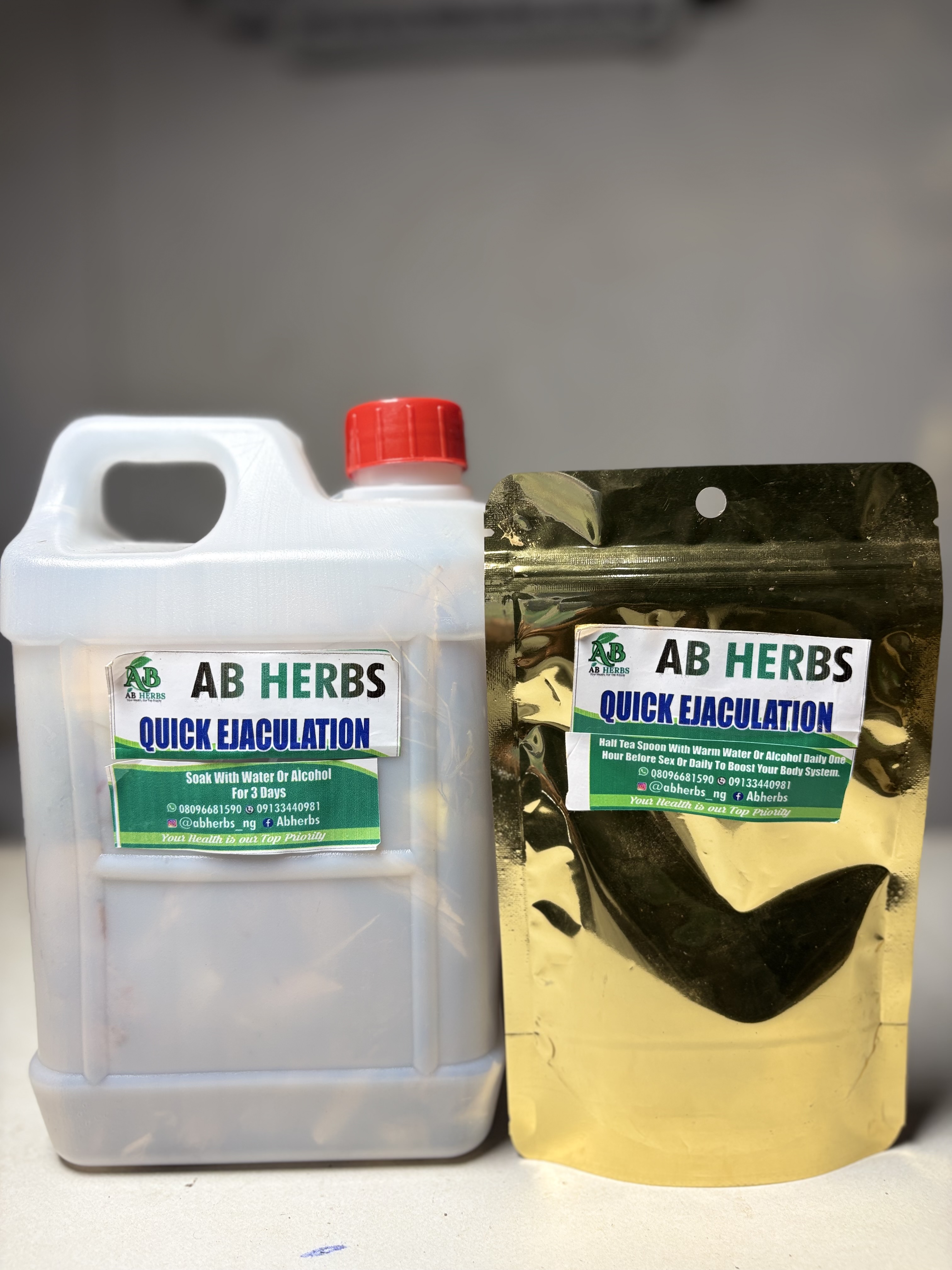 Quick ejaculation kit